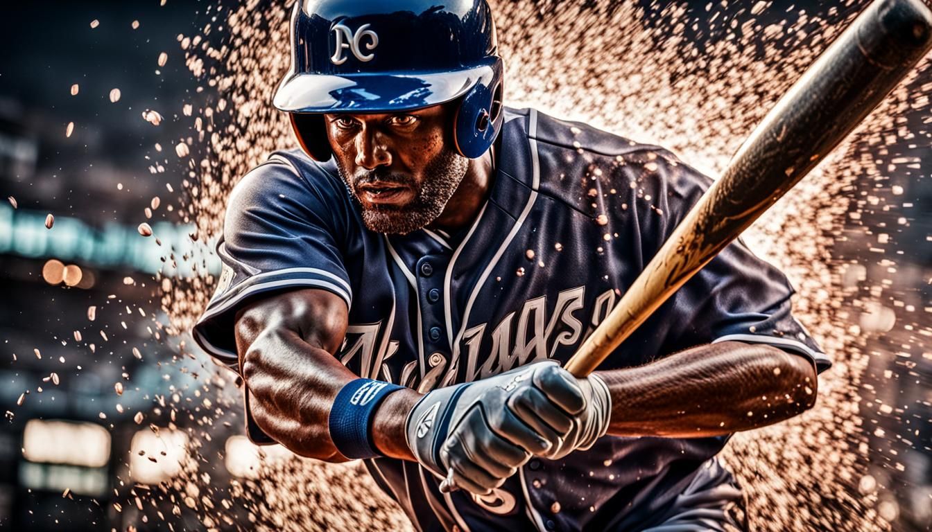 Baseball Bat Shatters on Impact: Hyperrealistic 3D Render