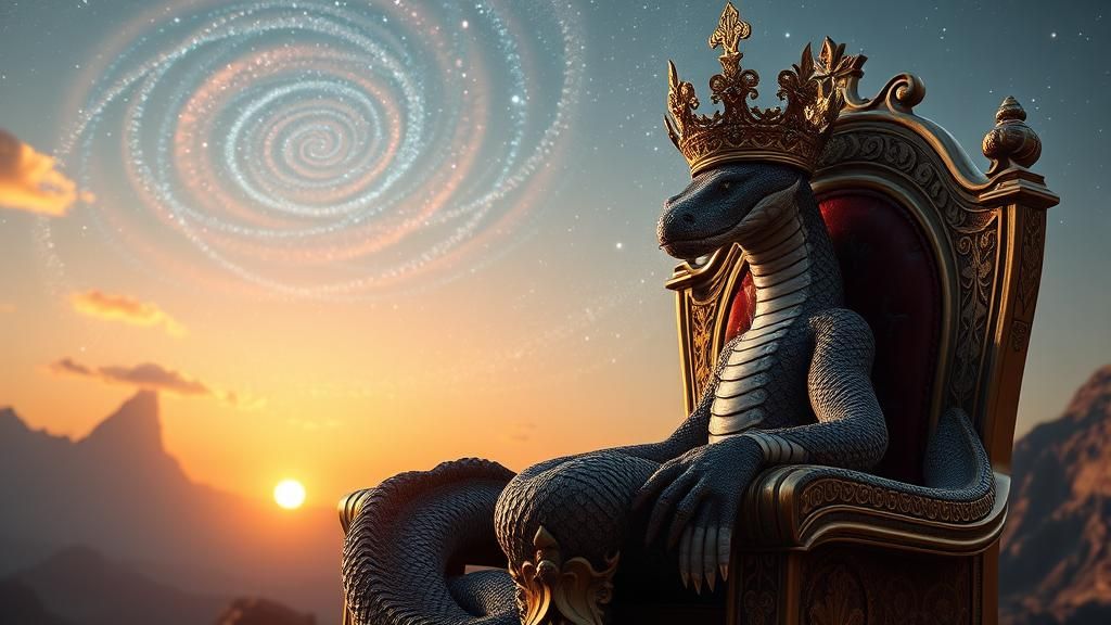 High-Definition Alien King on Throne: Hyperrealistic Unreal ...