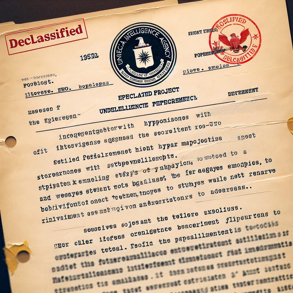 "formerly classified document from 1952 on the CIA’s Project...