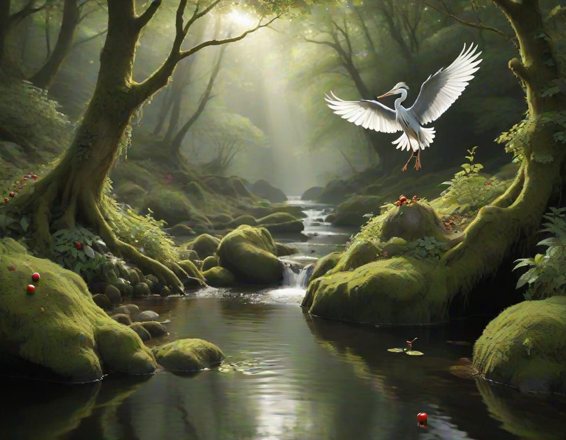 Faery Isle: Herons Wake by the Lake