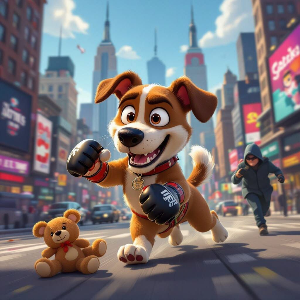 Pixar-Style Sausage Dog's NYC Revenge Adventure