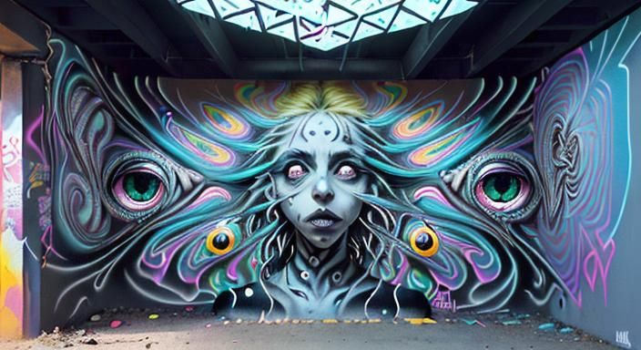 Epic Urban Street Art Graffiti Masterpiece