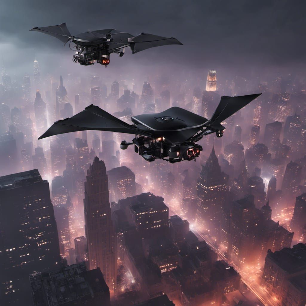 Gothic Drone Over New York in Punk Rave Style