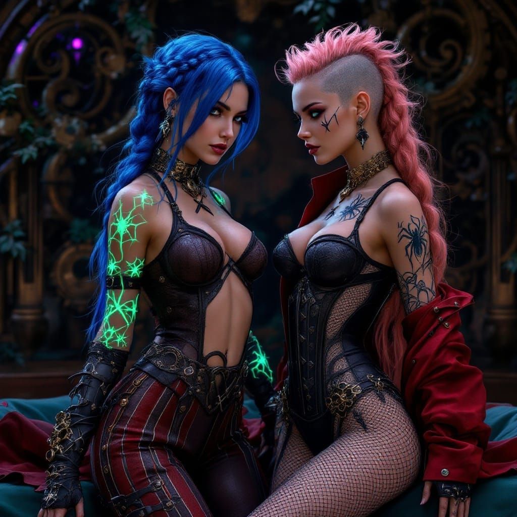 Steampunk Jinx from Arcane in Breathtaking Gothic Fantasy