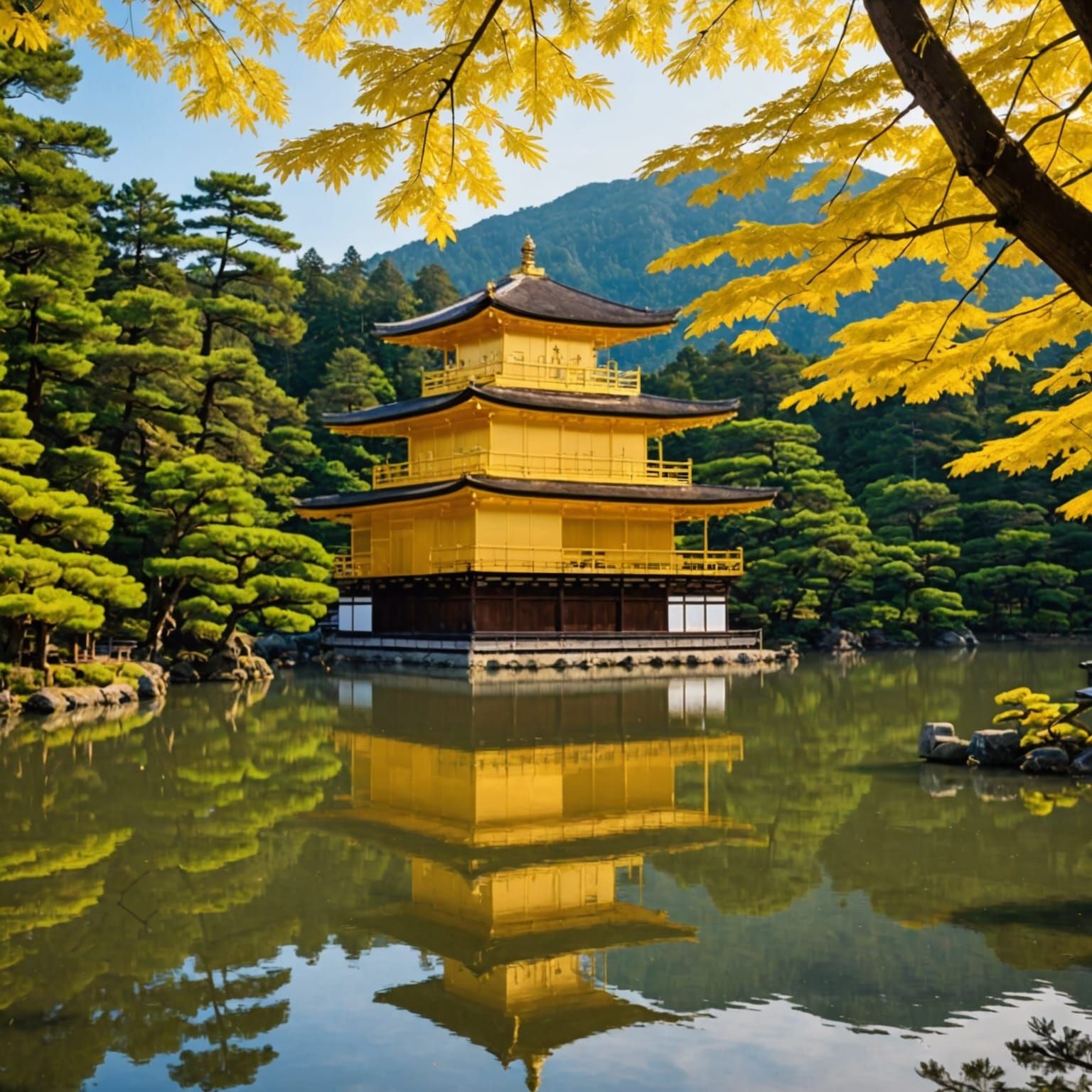 Golden Pavilion: Kinkaku-ji Temple in Kyoto, Japan