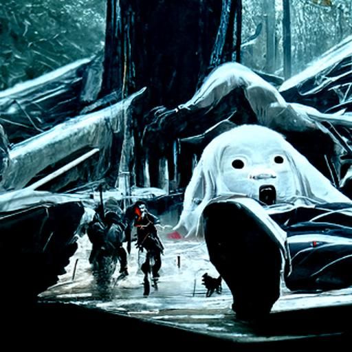 Baymax in Elden Ring: Cyberpunk Horror