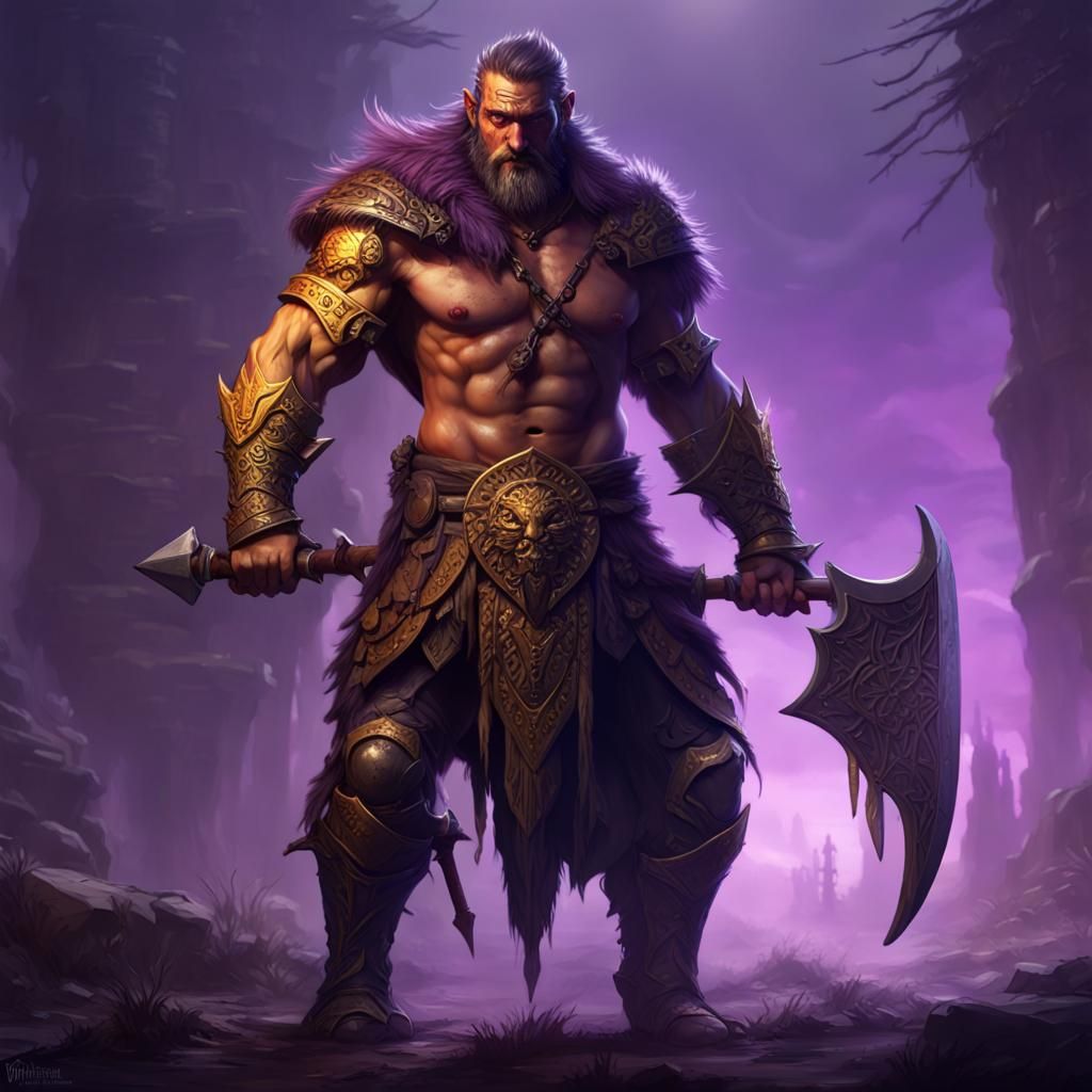 Berserker Warrior: Dark Fantasy Concept Art