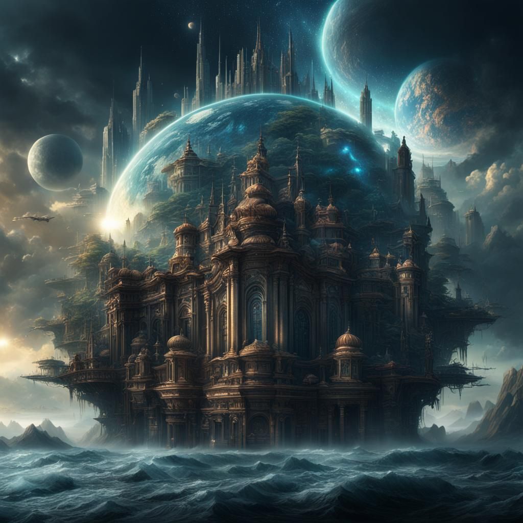 Dramatic Microcosm Digital Matte Painting