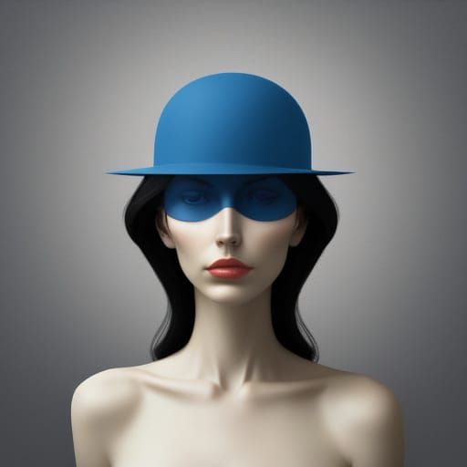 Surreal Woman in Mirrored Beauty