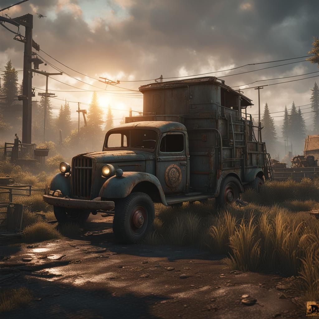 Post-Apocalyptic Countryside in Stunning 3D Render