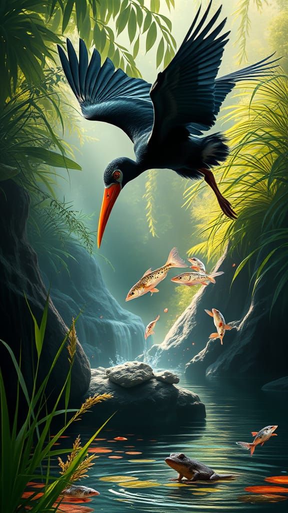 Egyptian spring time ibis