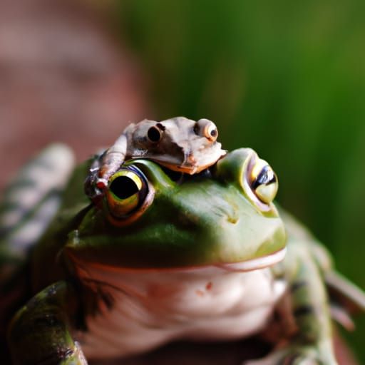 Cat-Frog Hybrid: An AI-Generated Crossbreed