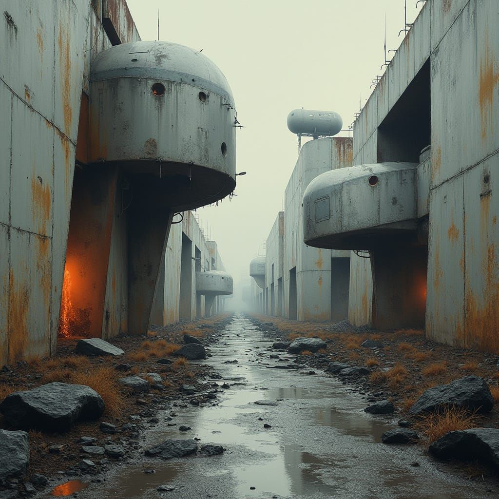 Ethereal Dystopia in Dark Academia Style