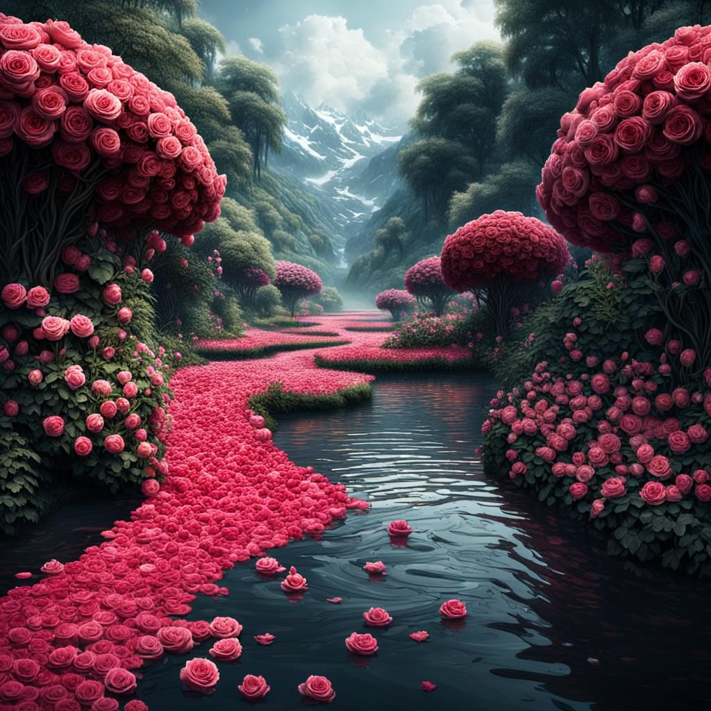 Rose River: Epic Digital Matte Painting