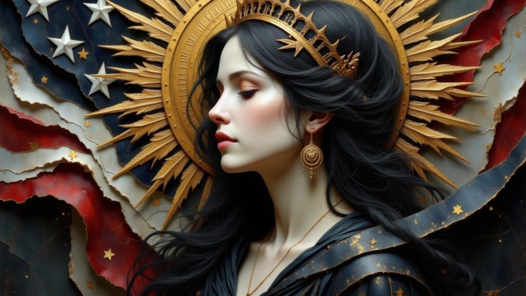 <lora:Earth and mystic:1.0> <lora:Earth and aura:1.0> <lora:Earth and sketch:1.0> <lora:Earth and edge:1.0> Lady Liberty...