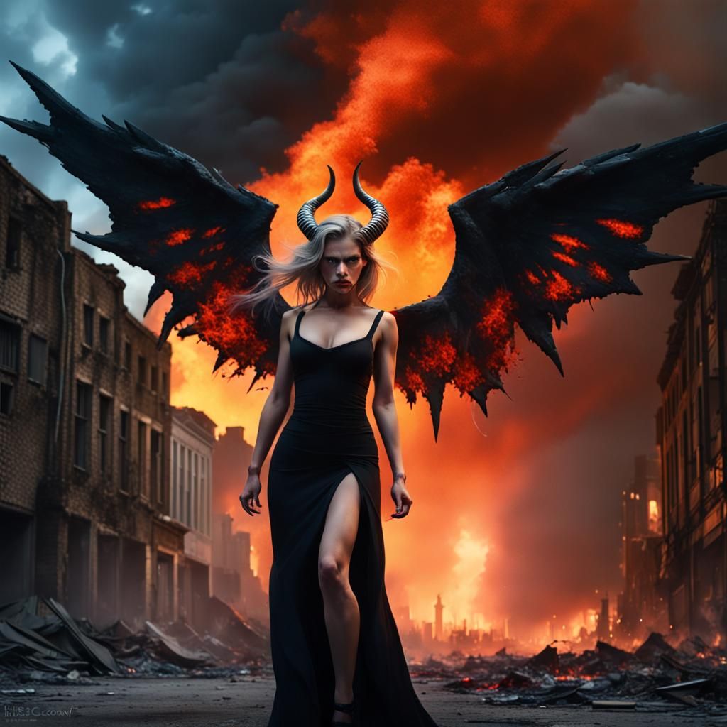 Angry She-Devil in Apocalyptic Inferno