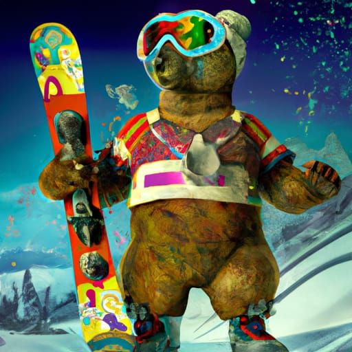 Grizzly Bear Mascot for 1960 Winter Olympics