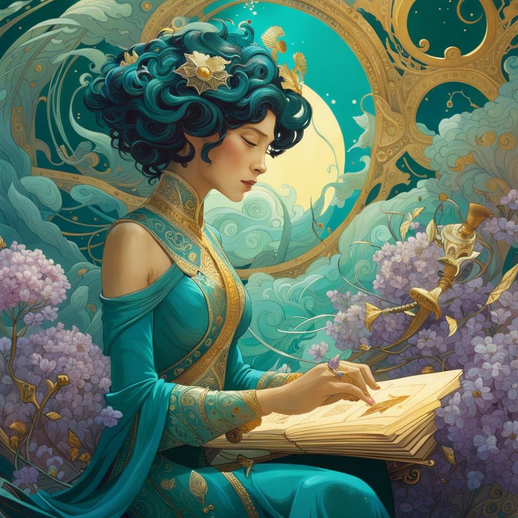 Heliotrope Envelope: Hyper-Detailed Filigree Artwork