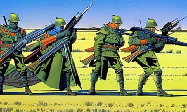 Boys Hide: Moebius-Style Illustration