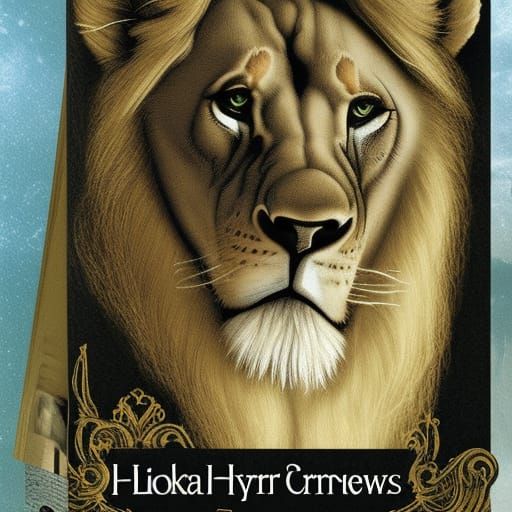 Ethereal Fantasy Lion in Hyperdetailed Mist