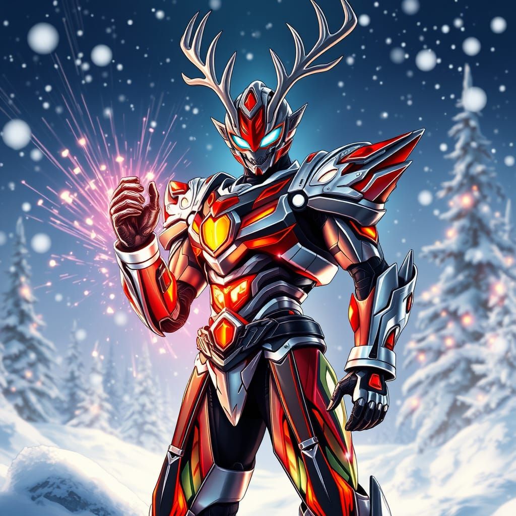 Kamen Rider Zero-One in Shining Rudolph Armor, Majestic Rein...