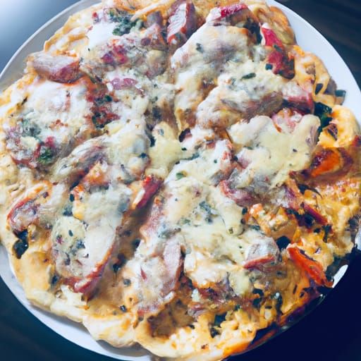 AI interpretation of pizza