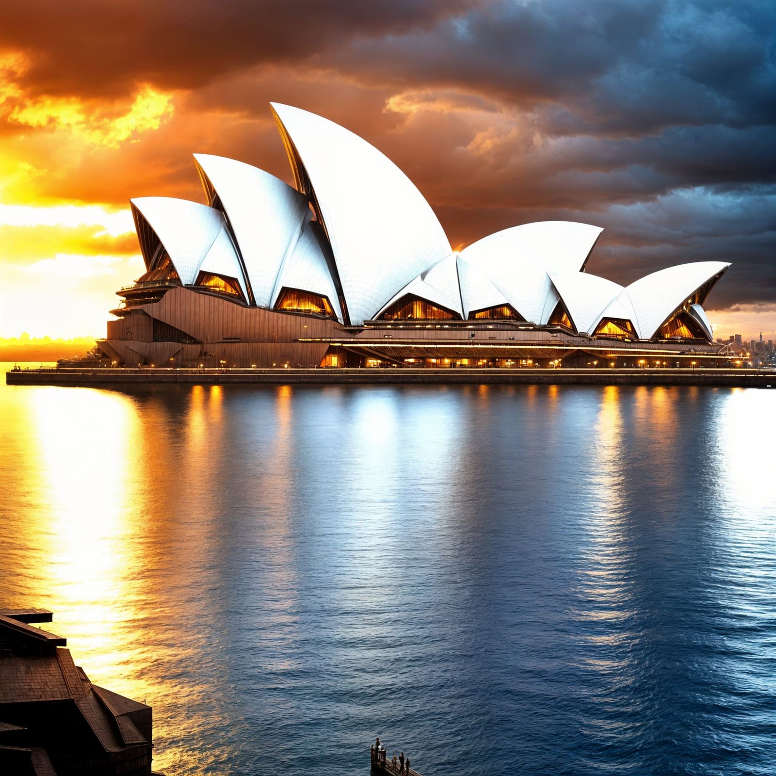 Epic Sydney Opera House Digital Painting
