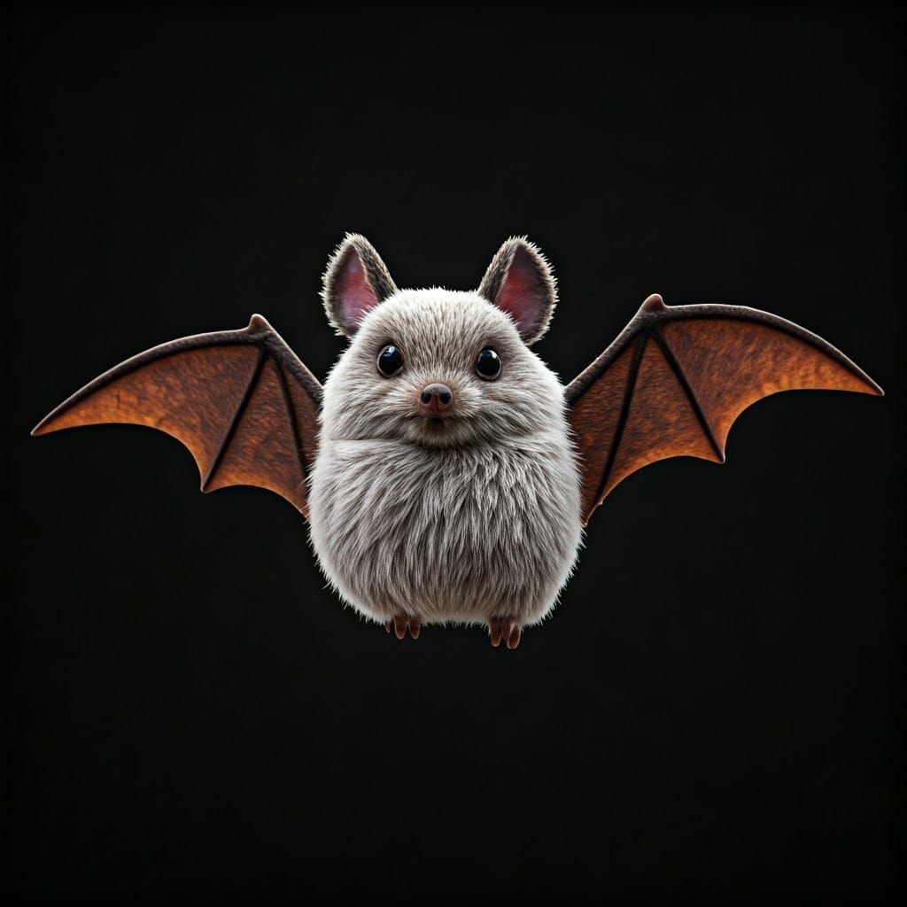Funny Cartoon Bat Generated by AI