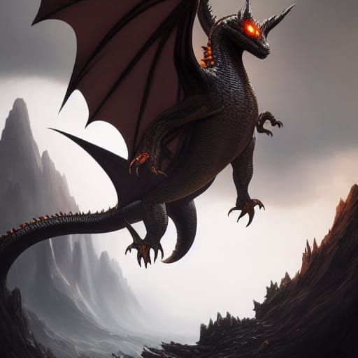 Hybrid Creature in Dark Fantasy Style