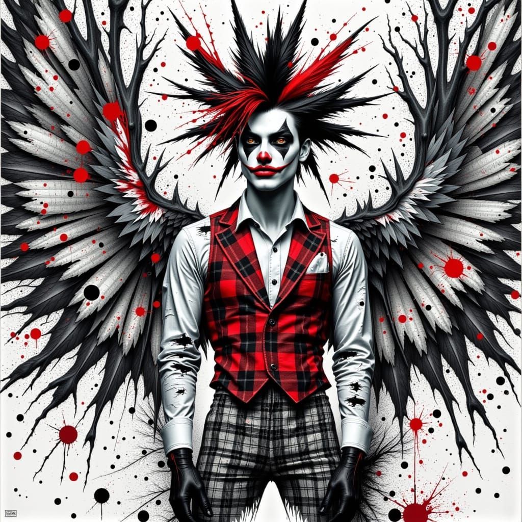 Punk Surrealist Birdie Manipulates Ink in Digital Art