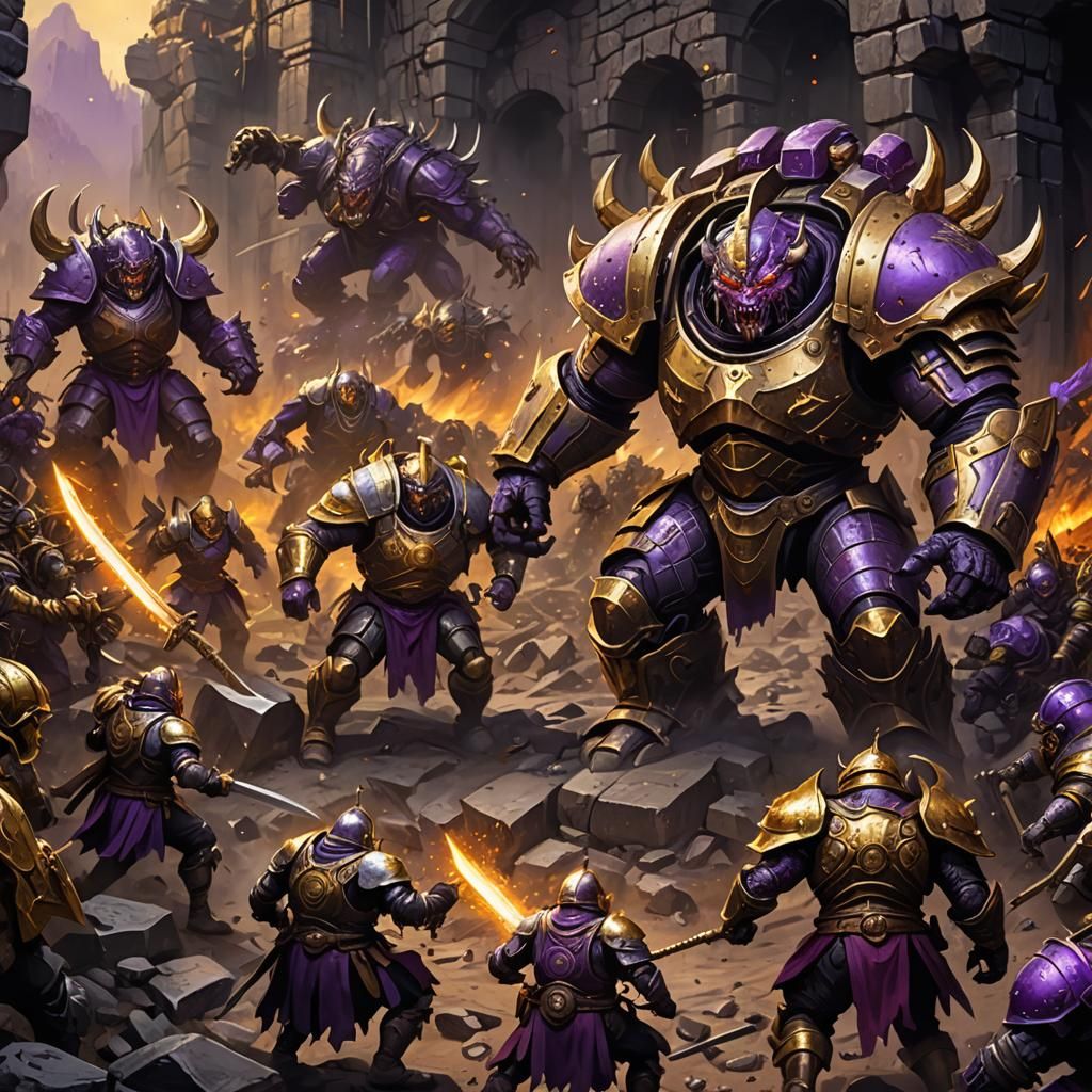 Armored Butcher Invasion: Dark Fantasy Concept Art