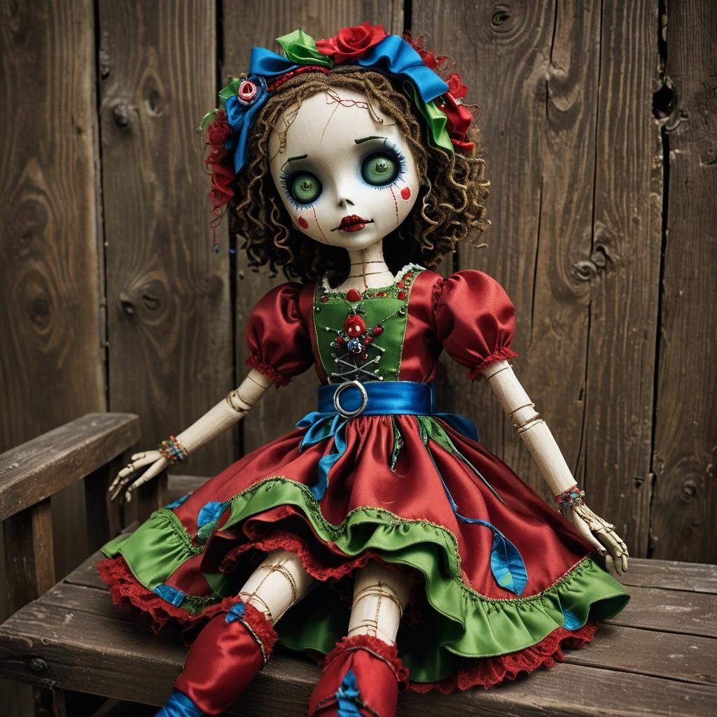 Whimsical Voodoo Doll in Dressmaker's Parlor