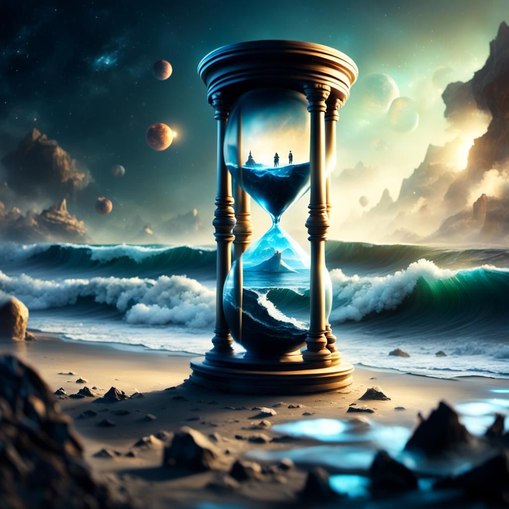 Hourglass to Infinity: A Digital Matte Painting