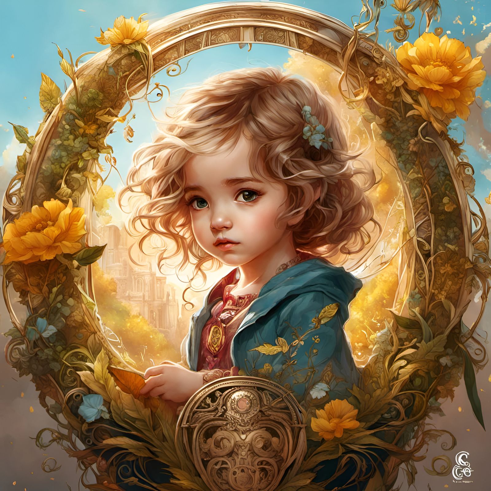 Adorable Chibi Hermione Granger Portrait