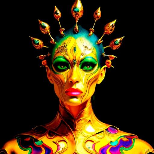 Surreal and Glamorous Psychedelic Masterpiece in 8k