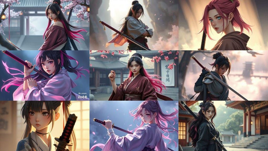 Original Character Inspired by Japanese Sword Art