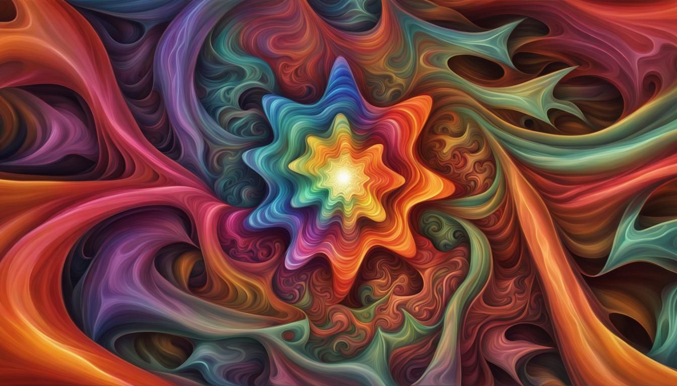 Vivid Impasto: Electromagnetic Fractal Starscape