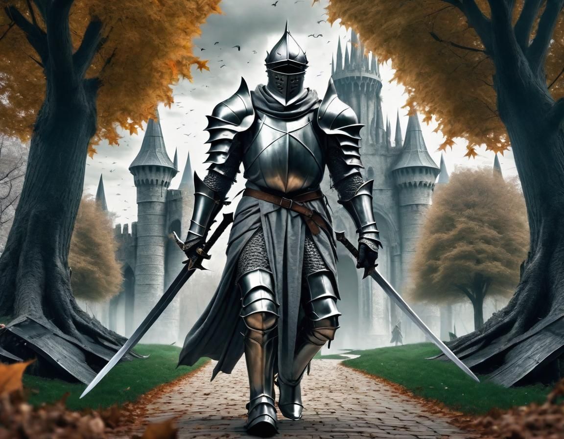Grim Knight on a Leafy Path to Oblivion