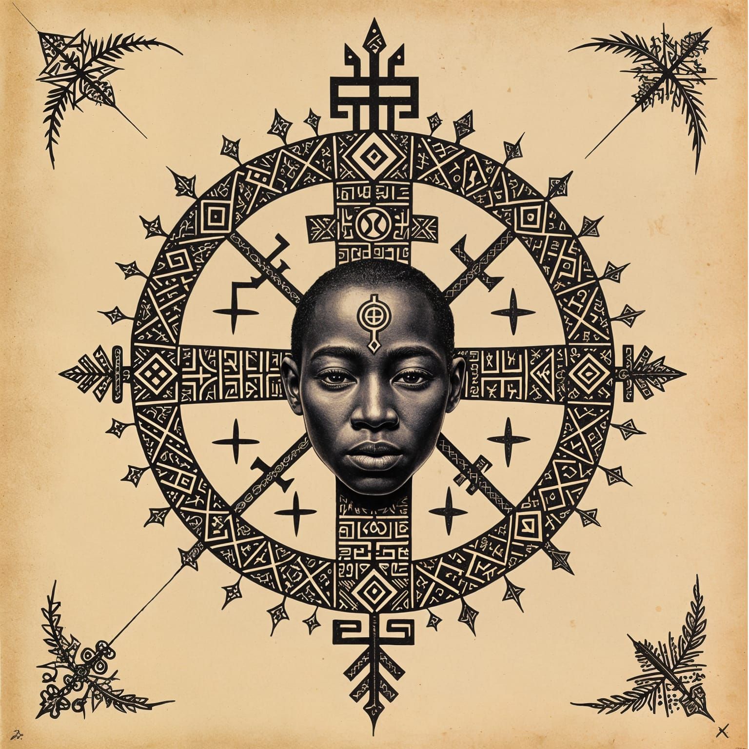 Mysterious Bantu Sigil with South African Runes