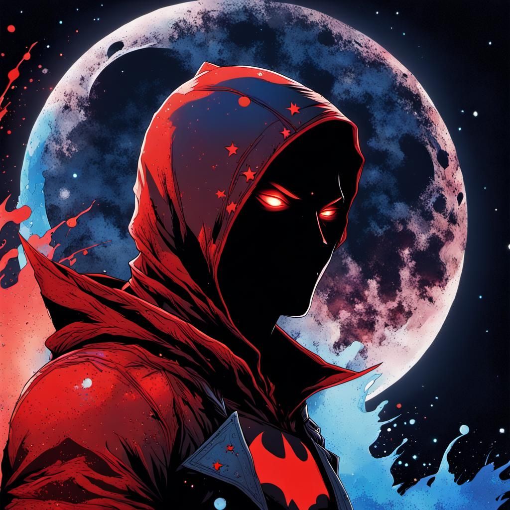 Anime Silhouette in Gothic Impressionist Style