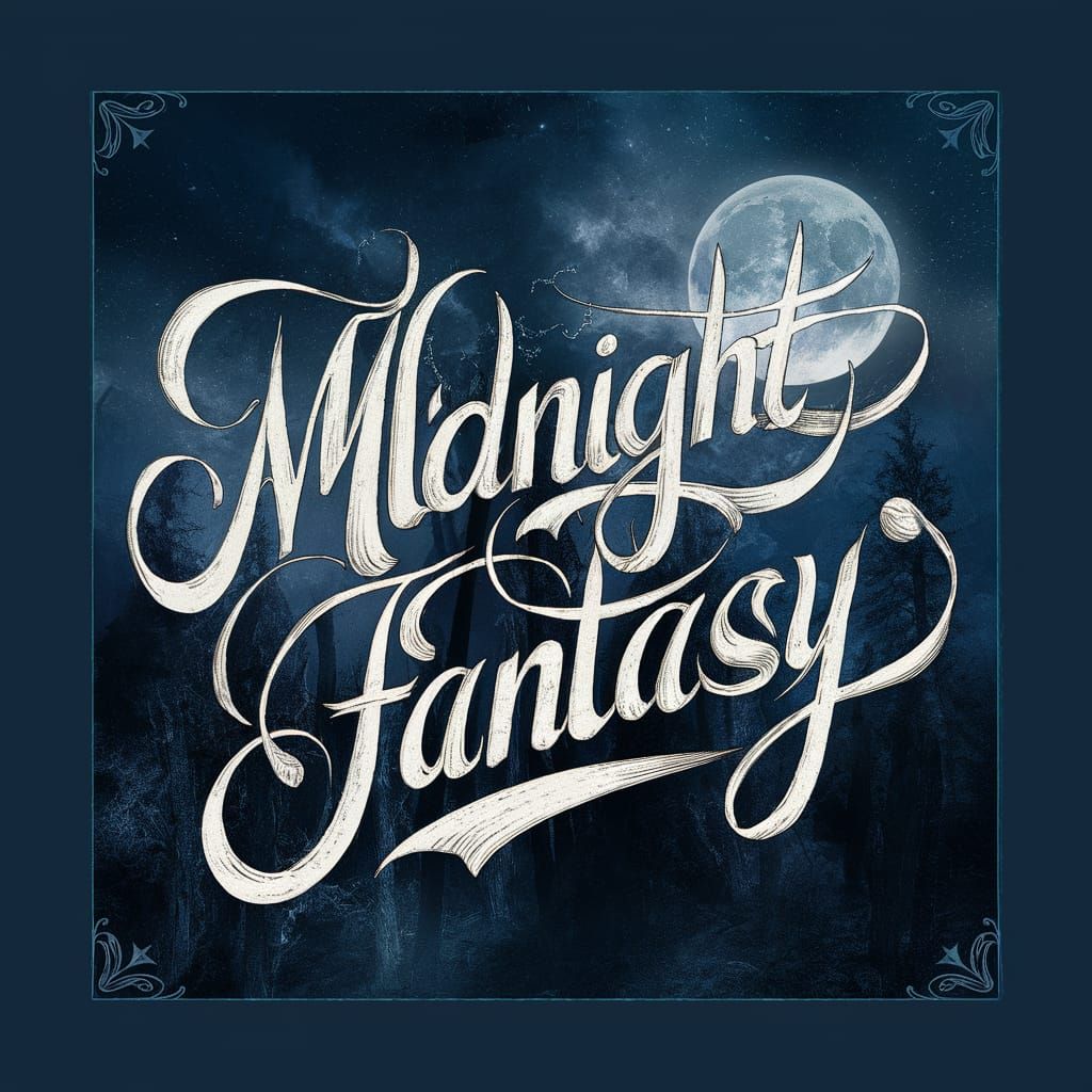 Midnight Fantasy Vinyl Record Sleeve Design