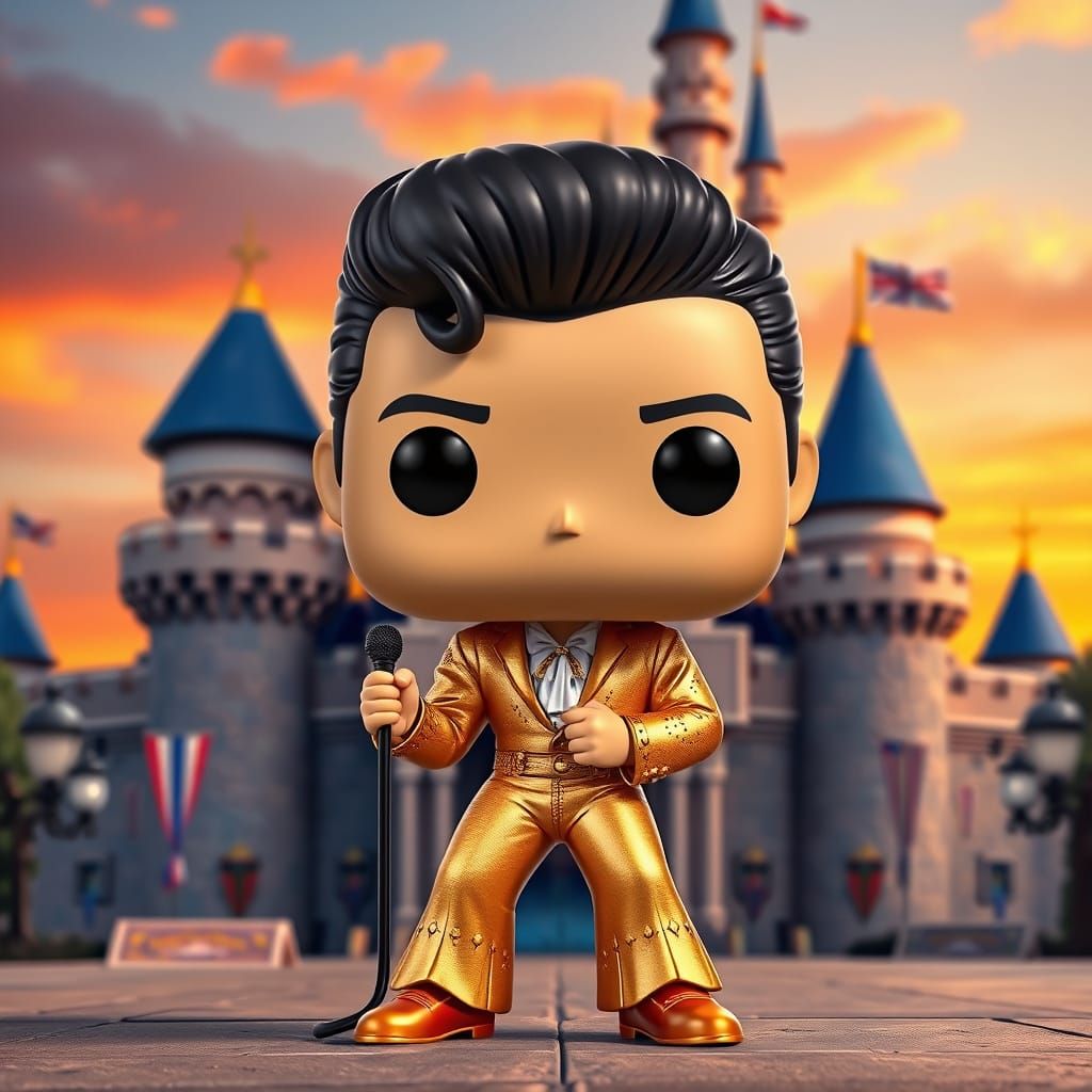 Funko pop figure disney elvis presley at disneyland
