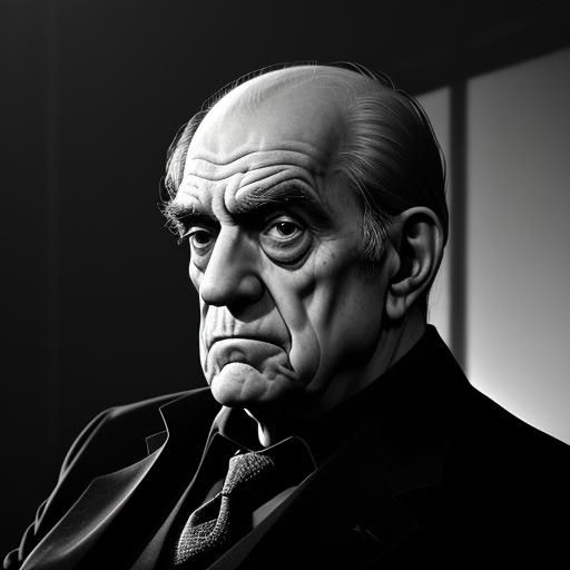 Abe Vigoda in Film Noir Style