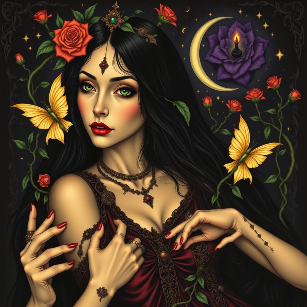 Cosmic Bohemian Dreamscapes of Enchanted Love