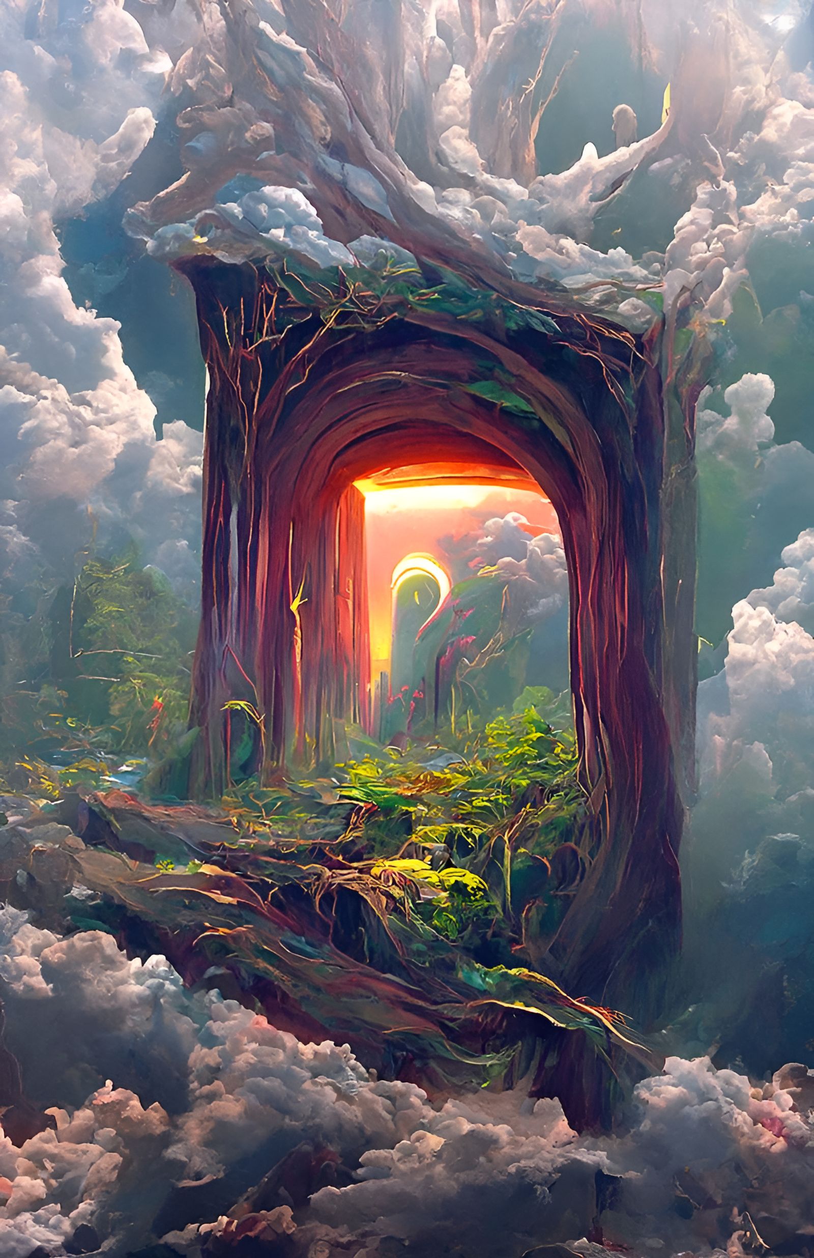 Mystical Forest Portal to Another Realm