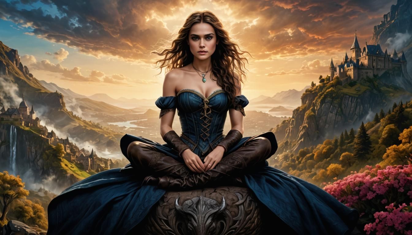 Keira Knightley as D&D Thief Rogue in Eerie Forest
