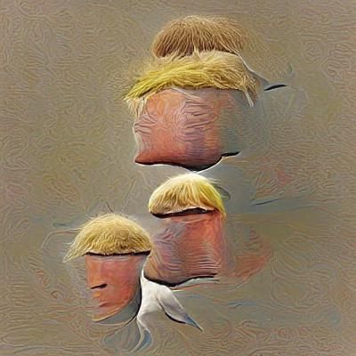 Surreal Two-Headed Portrait