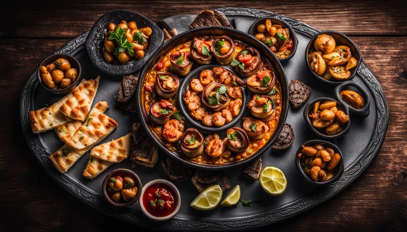Hyperrealistic Tapas Dish in High Definition