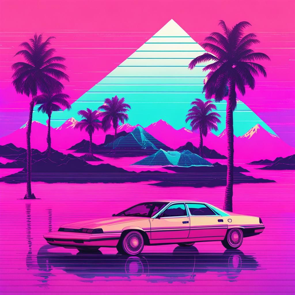 Nostalgic Vaporwave Dreamscape