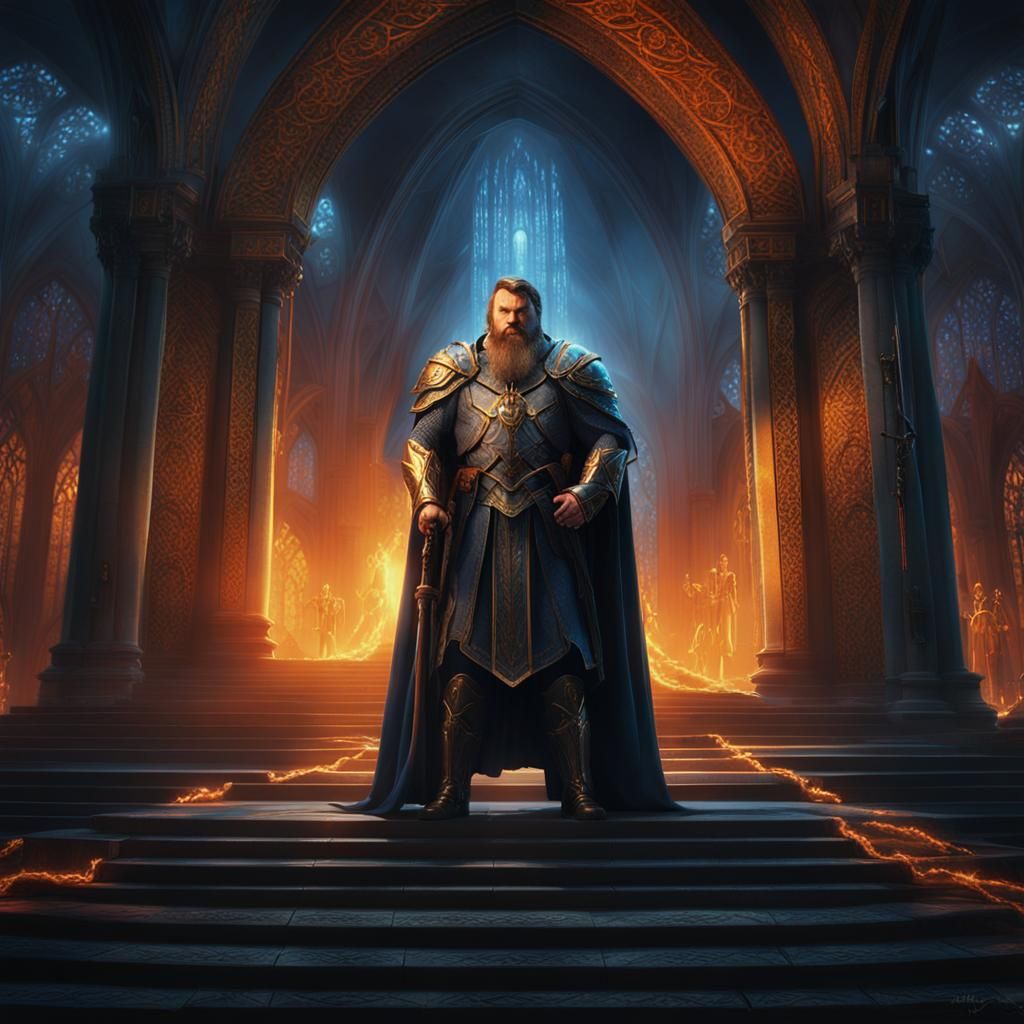 Brian Blessed as Lord of the Fallen in Mystical Realm